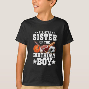 Camiseta Hermana Estelar Del Niño Cumpleañero Fútbol Sketll