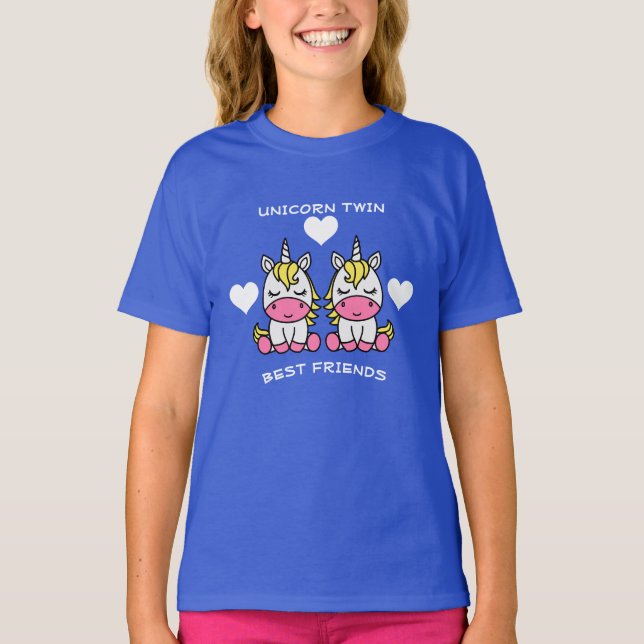 Camiseta Hermana gemela de unicornio (Anverso)