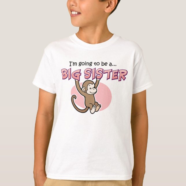 Camiseta Hermana grande a ser mono (Anverso)