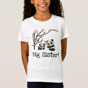 Camiseta Hermana grande de los osos de panda