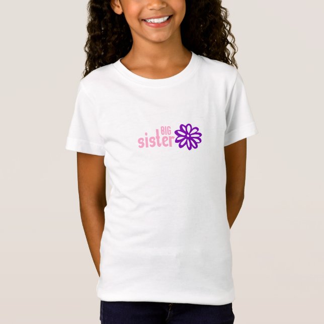 Camiseta Hermana grande (los tamaños del niño) (Anverso)