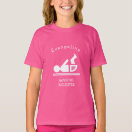 Camiseta HERMANA GRANDE Y Pink AWESOME