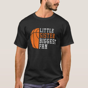 Camiseta Hermana hermana mayor fanática del baloncesto Chee