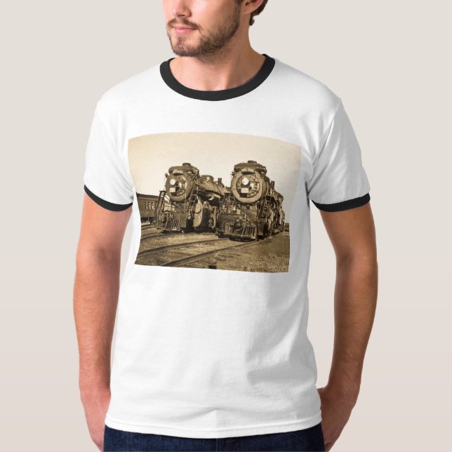 Camiseta "Hermana" las locomotoras 3461 y 3501 del (Anverso)