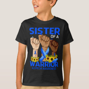 Camiseta Hermana Mano De Un Guerrero Alopecia Conciencia Su