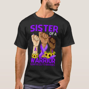 Camiseta Hermana Mano De Un Guerrero Colitis Ulcerativa Awa