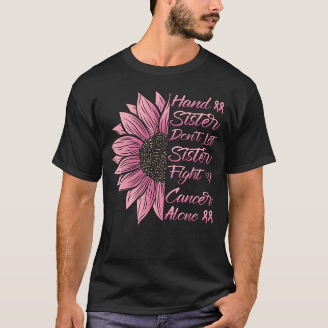 Camiseta Hermana Mano lucha contra el cáncer solo con ayuda (Anverso)