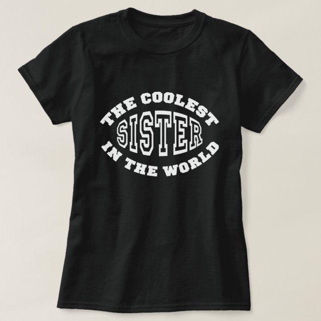 Camiseta Hermana más fría (Diseño del anverso)