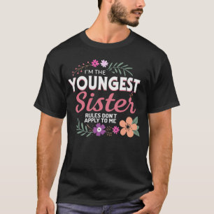 Camiseta Hermana más joven que coincide con hermanas famili