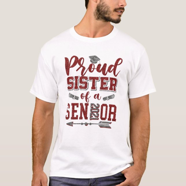 Camiseta Hermana Mayor 2021 Hermana Orgullosa De Una Clase  (Anverso)