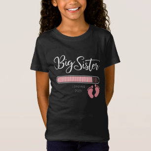 Camiseta Hermana Mayor 2025 Cargando Anuncio de Embarazo