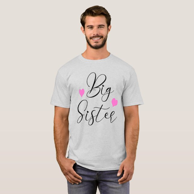 Camiseta Hermana Mayor Adorable (Anverso completo)