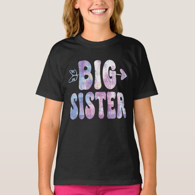 Camiseta Hermana Mayor Ascendida a Anuncio de Hermana Mayor (Anverso)