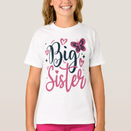 Camiseta Hermana Mayor Ascendida a Hermana Mayor niñas pequ