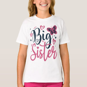 Camiseta Hermana Mayor Ascendida a Hermana Mayor niñas pequ