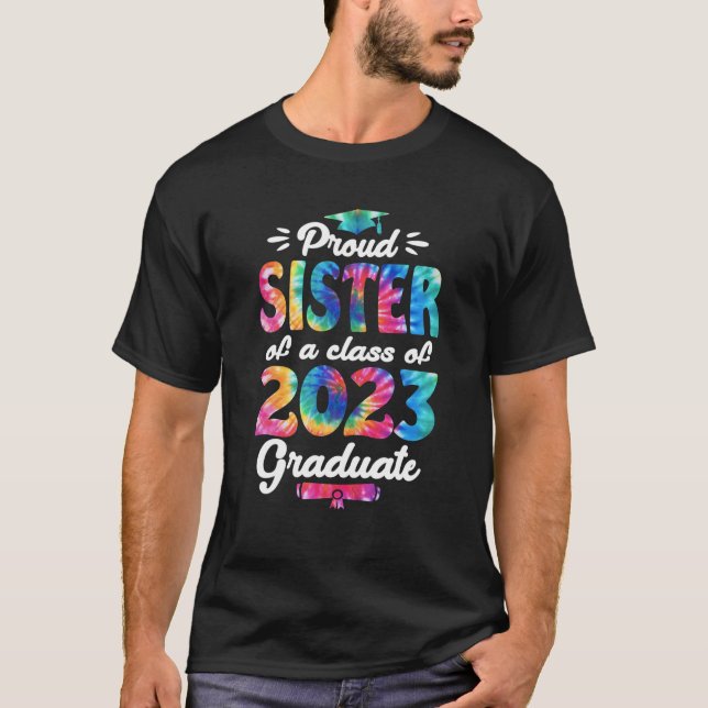 Camiseta Hermana Mayor De 2023 Orgullosa Hermana De Una Cla (Anverso)
