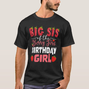 Camiseta Hermana mayor del primer cumpleaños de la niña fre
