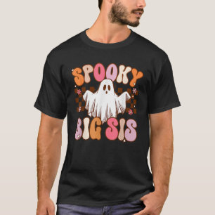 Camiseta Hermana Mayor Espeluznante Disfraz de Fantasma de