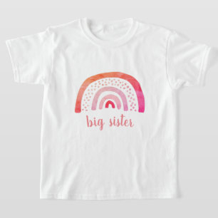 Camiseta Hermana Mayor Personalizada Boho Arcoíris