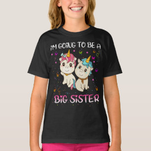 Camiseta hermana mayor voy a ser unicornio