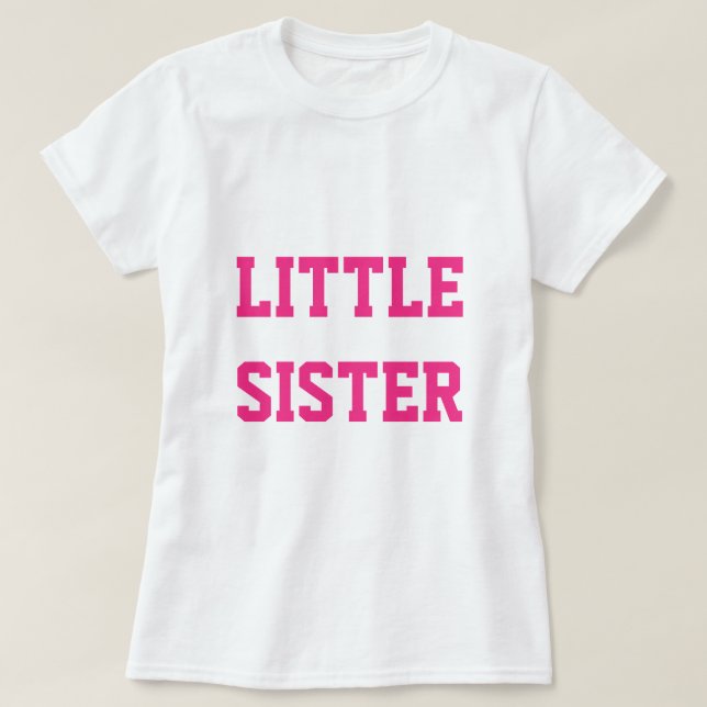 Camiseta Hermana Menor (Diseño del anverso)