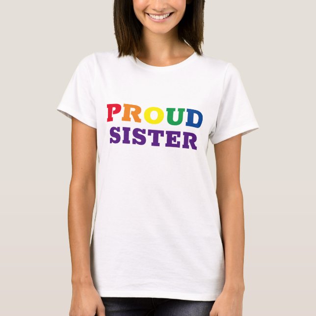Camiseta "Hermana orgullosa " (Anverso)