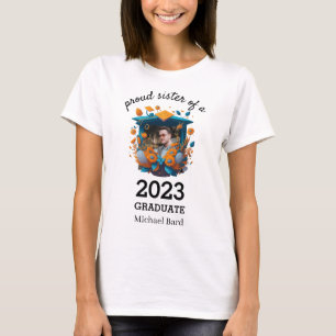 Camiseta Hermana orgullosa de graduada de 20XX personalizad