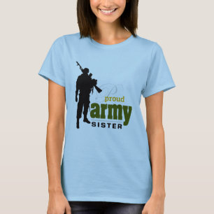 Camiseta Hermana orgullosa del ejército