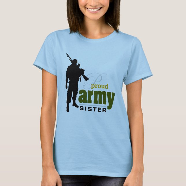 Camiseta Hermana orgullosa del ejército (Anverso)