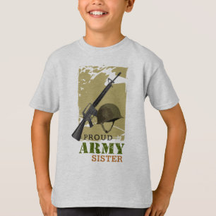 Camiseta Hermana orgullosa del ejército