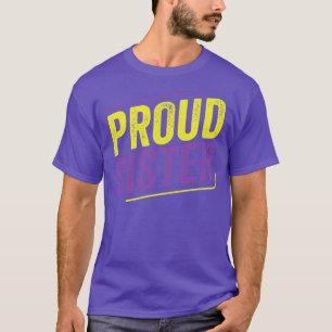 Camiseta Hermana orgullosa no binaria LGBT Aliado de Herman
