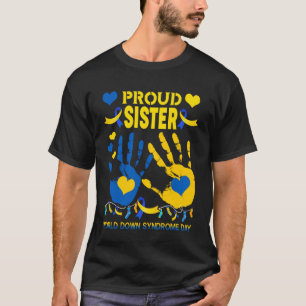 Camiseta Hermana Orgullosa Síndrome de Down Padre Familia A