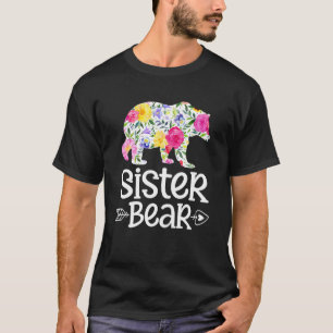 Camiseta Hermana osos Mamá Abuela Floral Feliz Día de la Ma