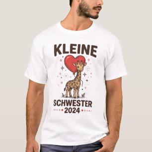 Camiseta Hermana pequeña 2024 Diseño de hermana de jirafa l
