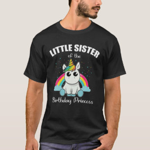 Camiseta Hermana Pequeña De La Princesa De Cumpleaños Unico