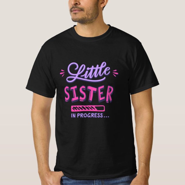 Camiseta Hermana pequeña en camino (Anverso)
