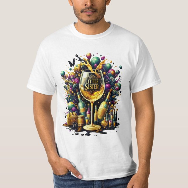 Camiseta Hermana pequeña es hora de la Fiesta (Anverso)