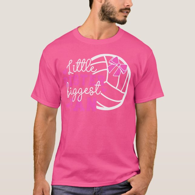 Camiseta Hermana Pequeña Hermana De Voleibol (Anverso)