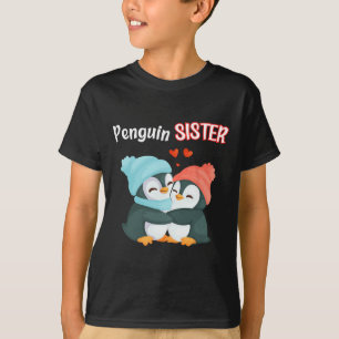 Camiseta Hermana pingüina - Divertido y amputado de la herm