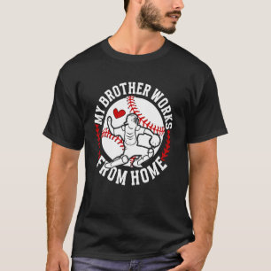 Camiseta Hermana Receptora de Béisbol Divertida Hermana Rec