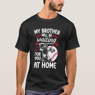 Camiseta Hermana Receptora de Béisbol Divertida Hermana Rec