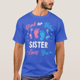 Camiseta Hermana Rosa O Azul Te Ama Revelación De Género 55