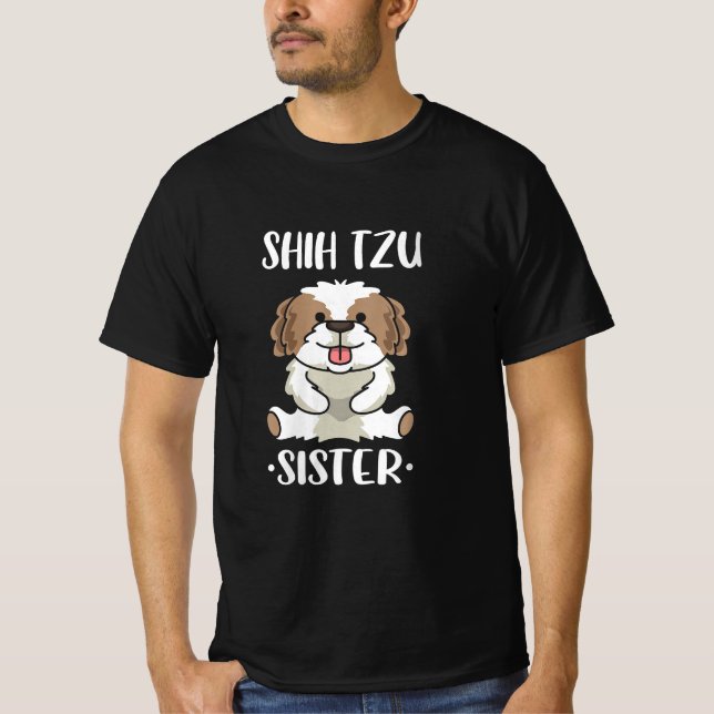 Camiseta Hermana Shih Tzu/ amante del perro (Anverso)