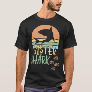 Camiseta Hermana Tiburón Doo Doo Funny ejército mejor amigo