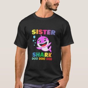 Camiseta Hermana Tiburón Doo Doo Mamá Papá Hermano Bebé 4