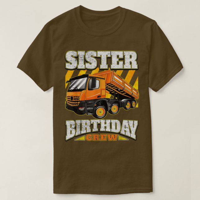 Camiseta Hermana - Trituradora de cumpleaños (Diseño del anverso)