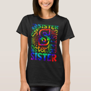 Camiseta Hermana Typografía Tie Dye Custer Herster