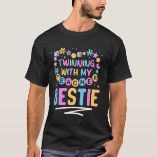 Camiseta Hermanamiento Con Mi Profesor Amigo Día De Gemelos