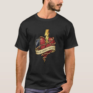 Camiseta Hermanas de Energía Solar Corazón Tatuaje Tradicio