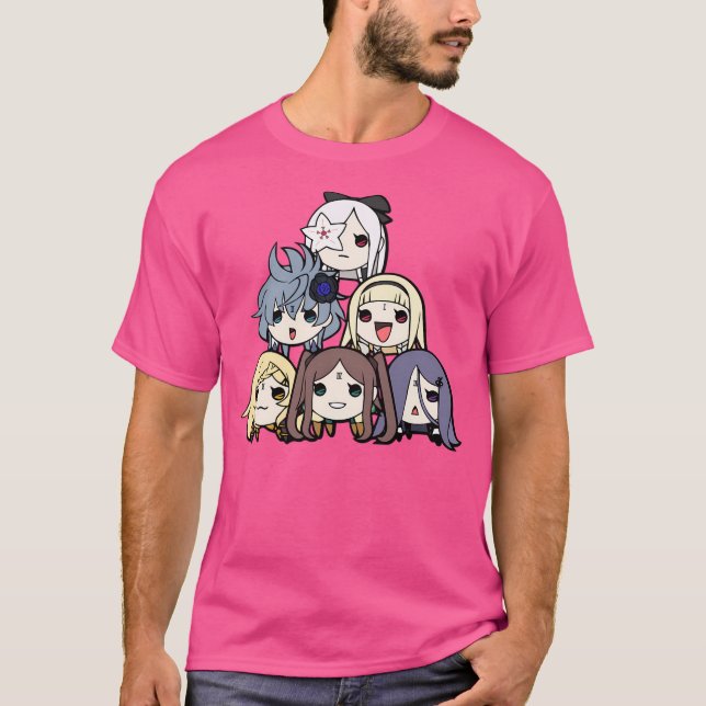 Camiseta Hermanas de la espada del dragón Kawaii Chibi Taik (Anverso)